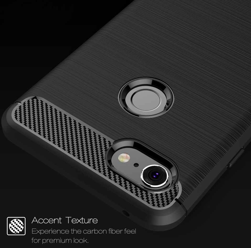 Google Pixel 3 XL Geborsteld TPU Hoesje Zwart afbeelding 7