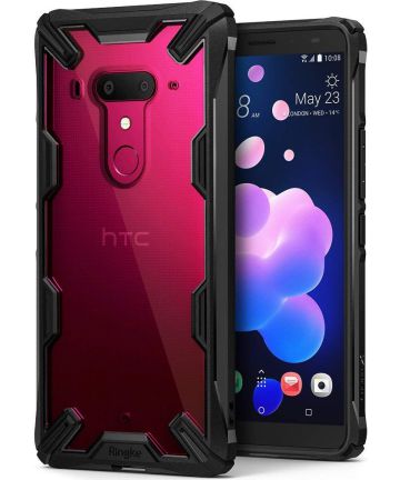 Ringke Fusion X HTC U12 Plus Hoesje Doorzichtig Black Hoesjes