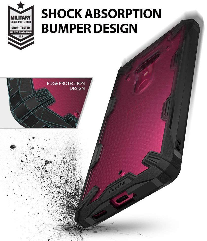 Ringke Fusion X HTC U12 Plus Hoesje Doorzichtig Black afbeelding 4