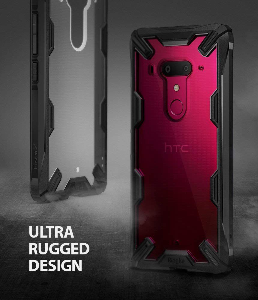 Ringke Fusion X HTC U12 Plus Hoesje Doorzichtig Black afbeelding 8