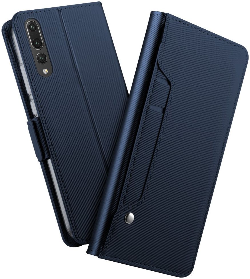Huawei P20 Book Cover met Spiegel Blauw afbeelding 1