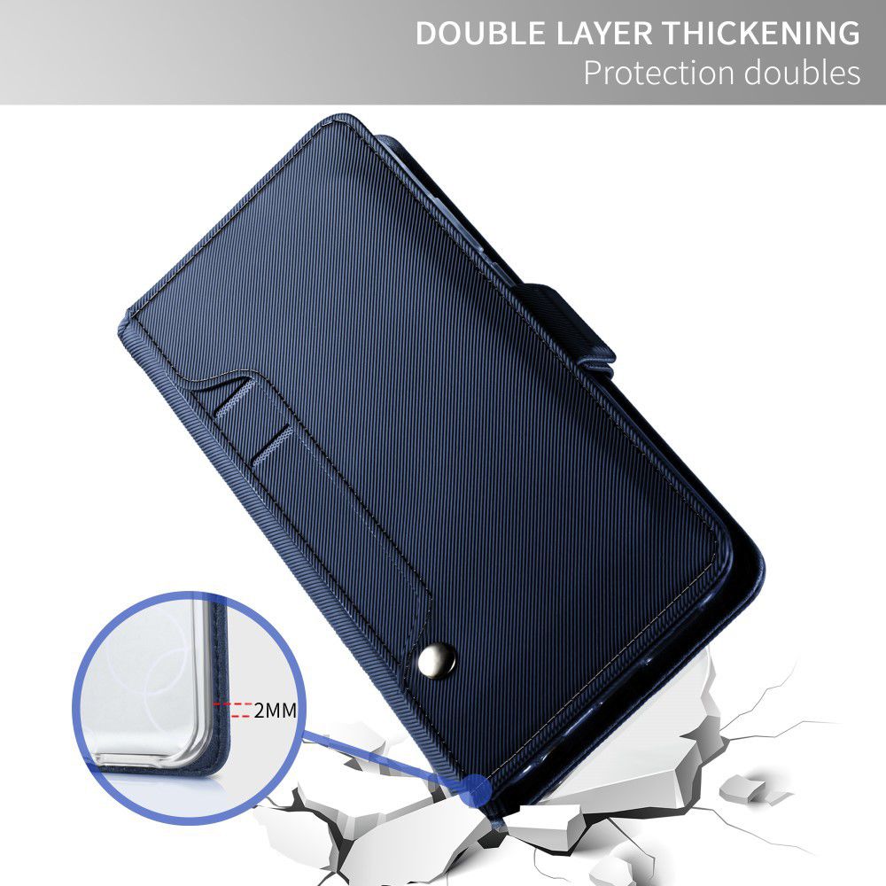 Huawei P20 Book Cover met Spiegel Blauw afbeelding 2