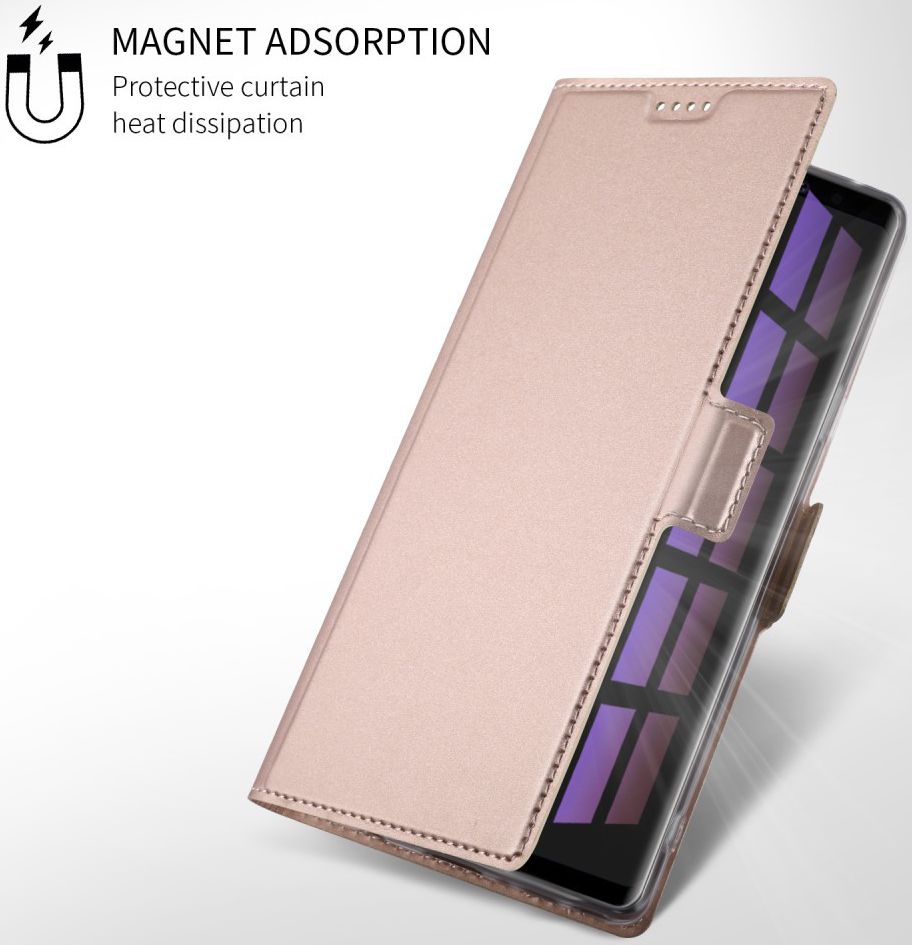 Samsung Galaxy Note 9 Hoesje met Kaarthouder Roze Goud afbeelding 3