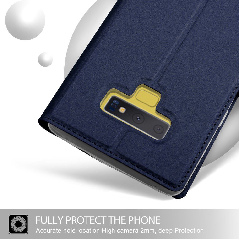 Samsung Galaxy Note 9 Hoesje met Kaarthouder Blauw afbeelding 6