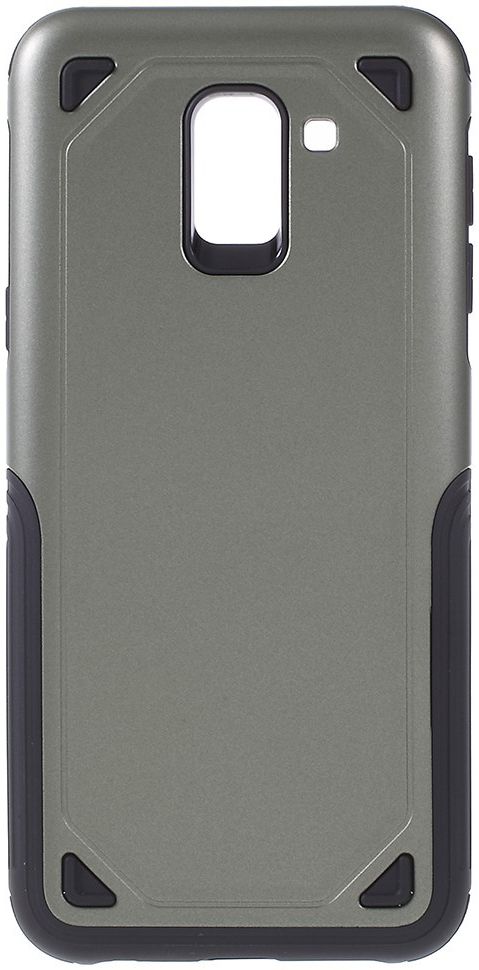 Samsung Galaxy J6 (2018) Robuust Hybride Hoesje Groen afbeelding 1