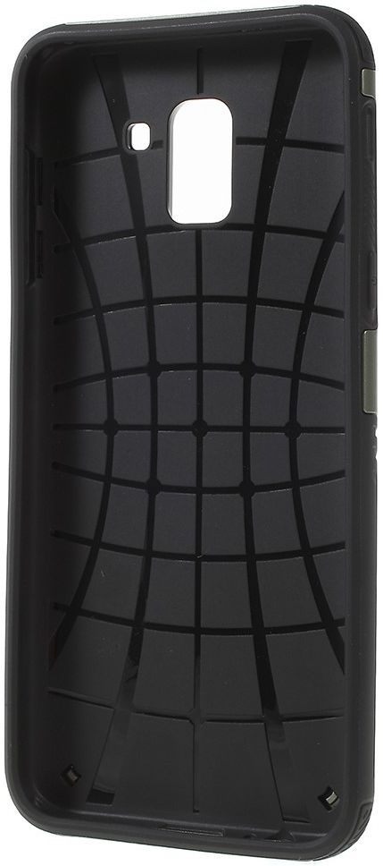 Samsung Galaxy J6 (2018) Robuust Hybride Hoesje Groen afbeelding 3