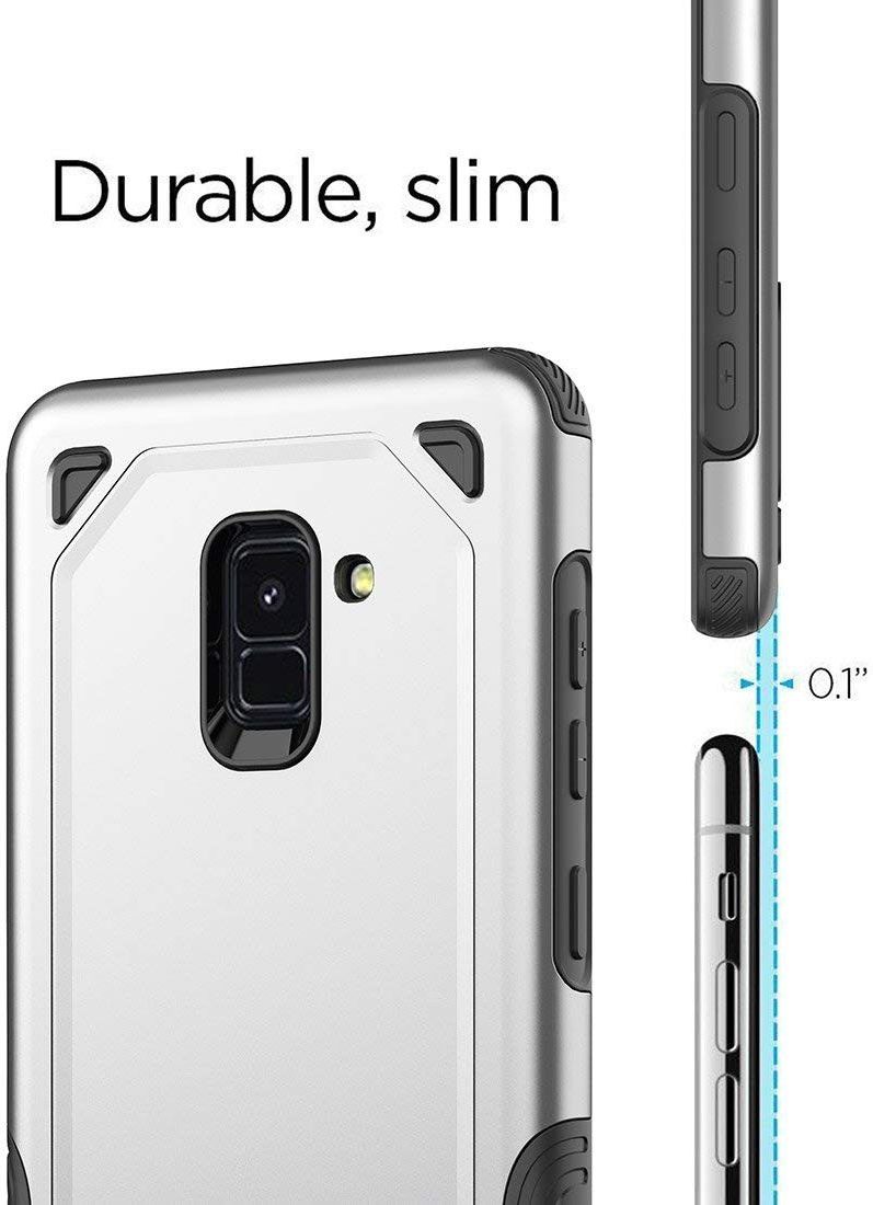 Samsung Galaxy J6 (2018) Robuust Hybride Hoesje Groen afbeelding 7