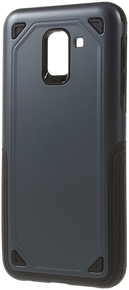 Samsung Galaxy J6 (2018) Robuust Hybride Hoesje Blauw afbeelding 2