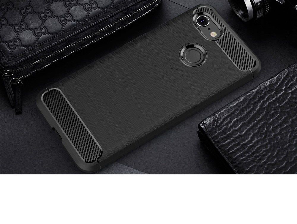 Google Pixel 3 Geborsteld TPU Hoesje Zwart afbeelding 11