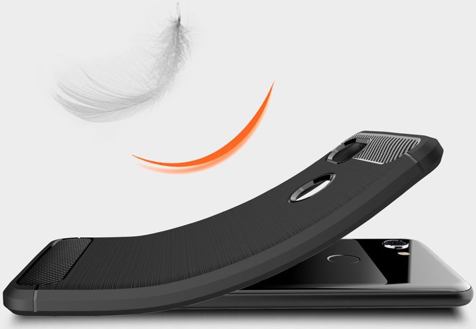 Google Pixel 3 Geborsteld TPU Hoesje Zwart afbeelding 5