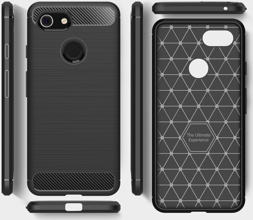 Google Pixel 3 Geborsteld TPU Hoesje Zwart afbeelding 10