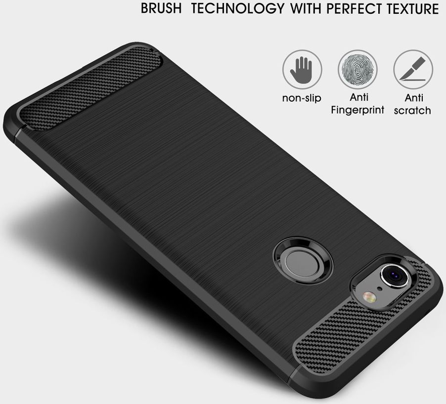 Google Pixel 3 Geborsteld TPU Hoesje Blauw afbeelding 5