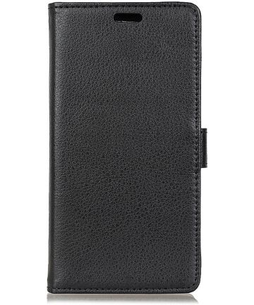 BlackBerry Key2 Lederen Wallet Hoesje Zwart Hoesjes