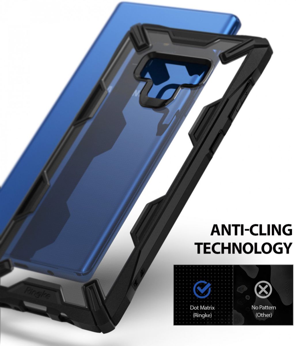 Ringke Fusion X Samsung Galaxy Note 9 Hoesje Doorzichtig Zwart afbeelding 7