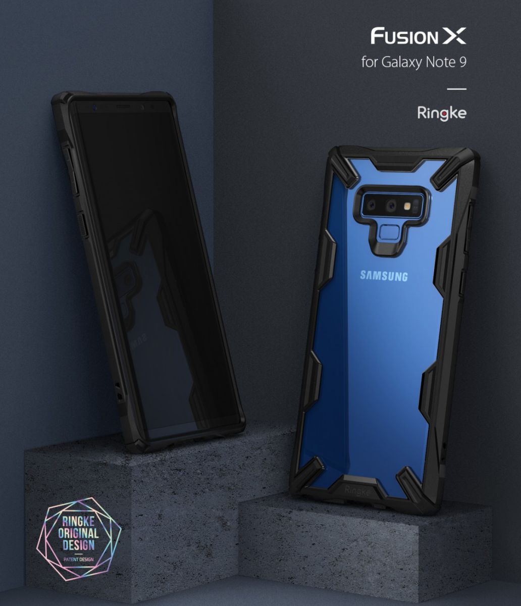 Ringke Fusion X Samsung Galaxy Note 9 Hoesje Doorzichtig Zwart afbeelding 9