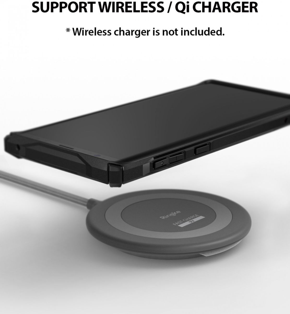 Ringke Fusion X Samsung Galaxy Note 9 Hoesje Doorzichtig Zwart afbeelding 10