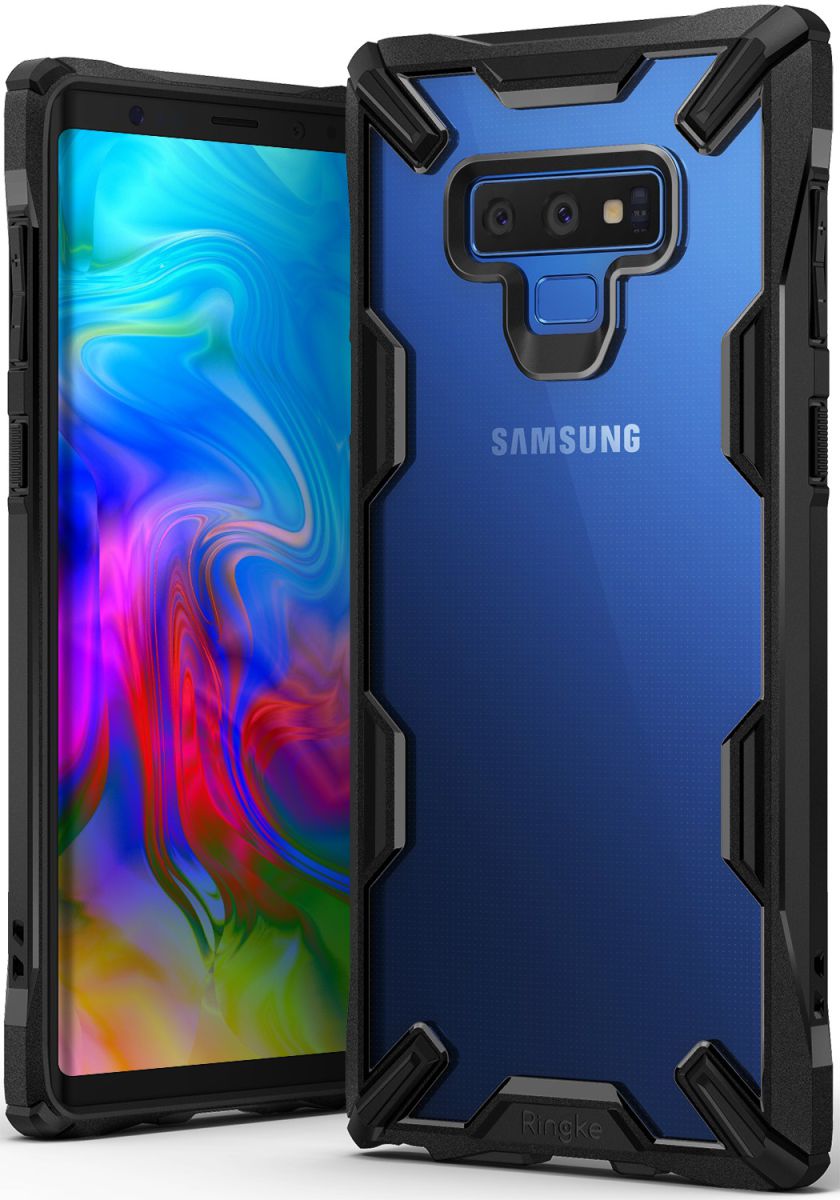 Ringke Fusion X Samsung Galaxy Note 9 Hoesje Doorzichtig Zwart afbeelding 1