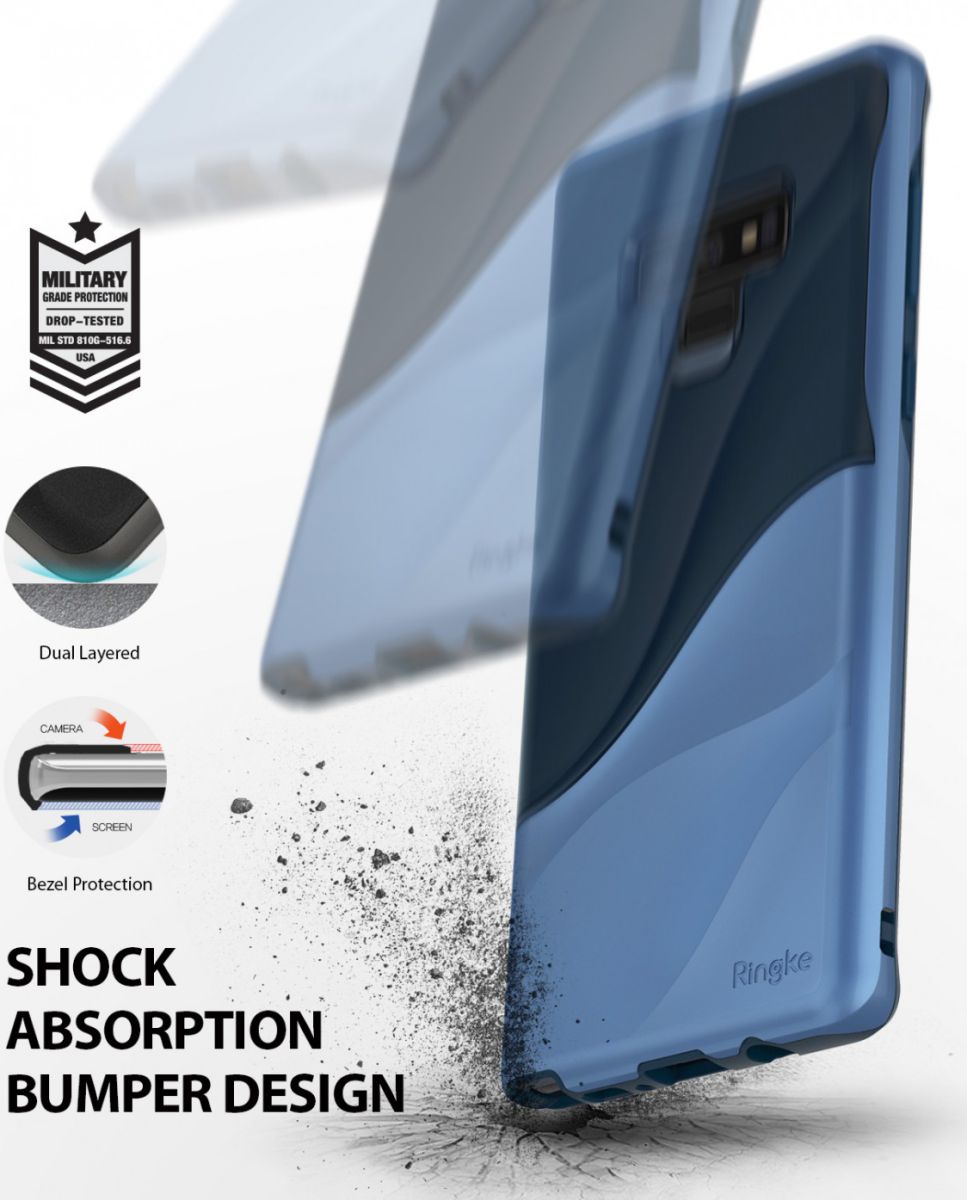 Ringke Wave Hoesje Samsung Galaxy Note 9 Coastal Blue afbeelding 2