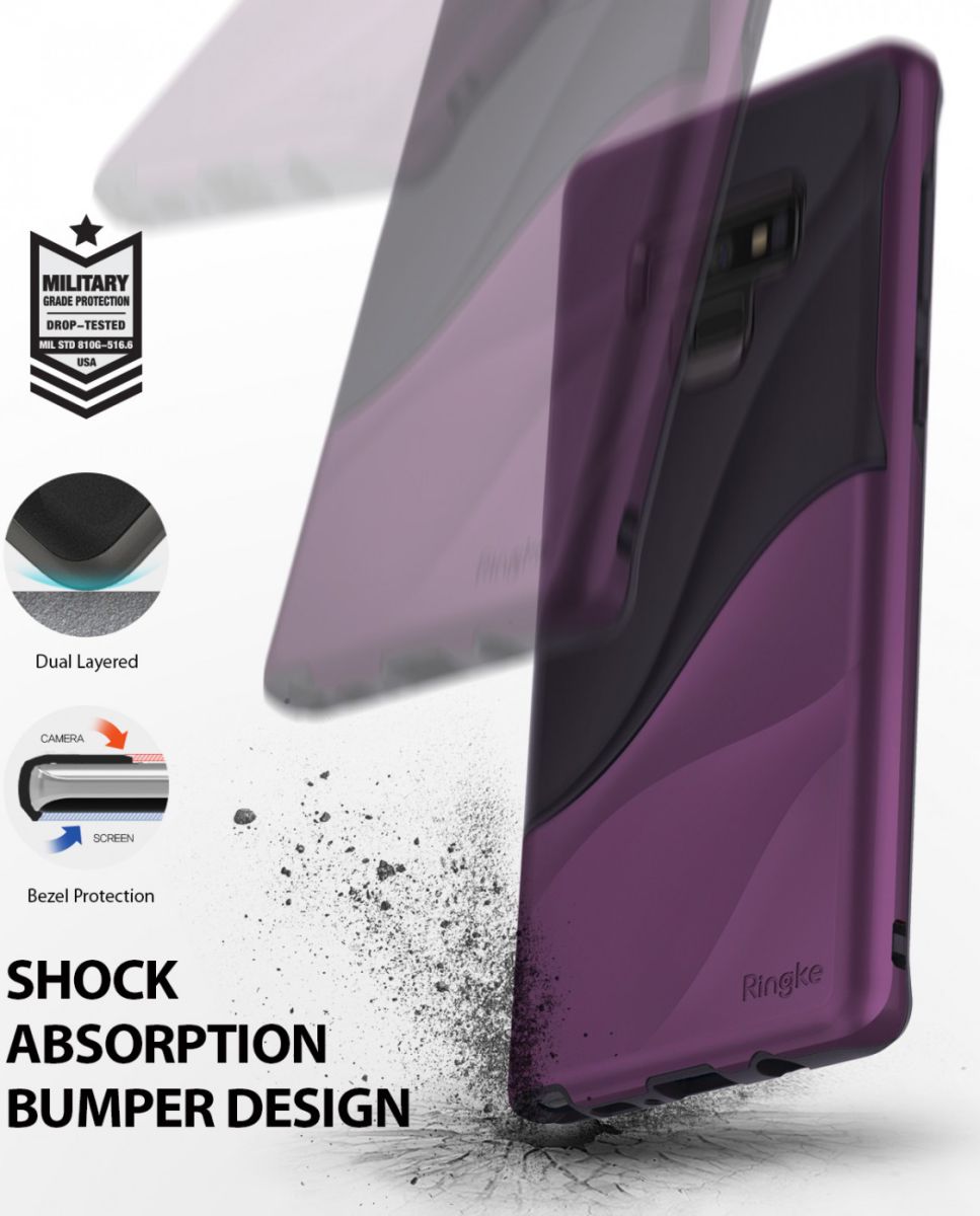 Ringke Wave Hoesje Samsung Galaxy Note 9 Metallic Purple afbeelding 2
