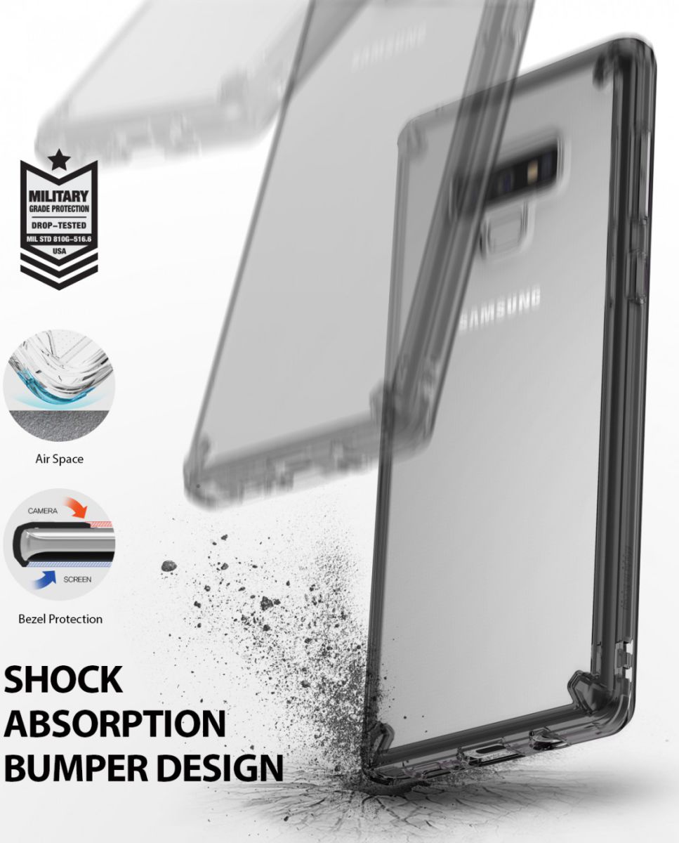 Ringke Fusion Kit Samsung Galaxy Note 9 Zwart Hoesje afbeelding 3