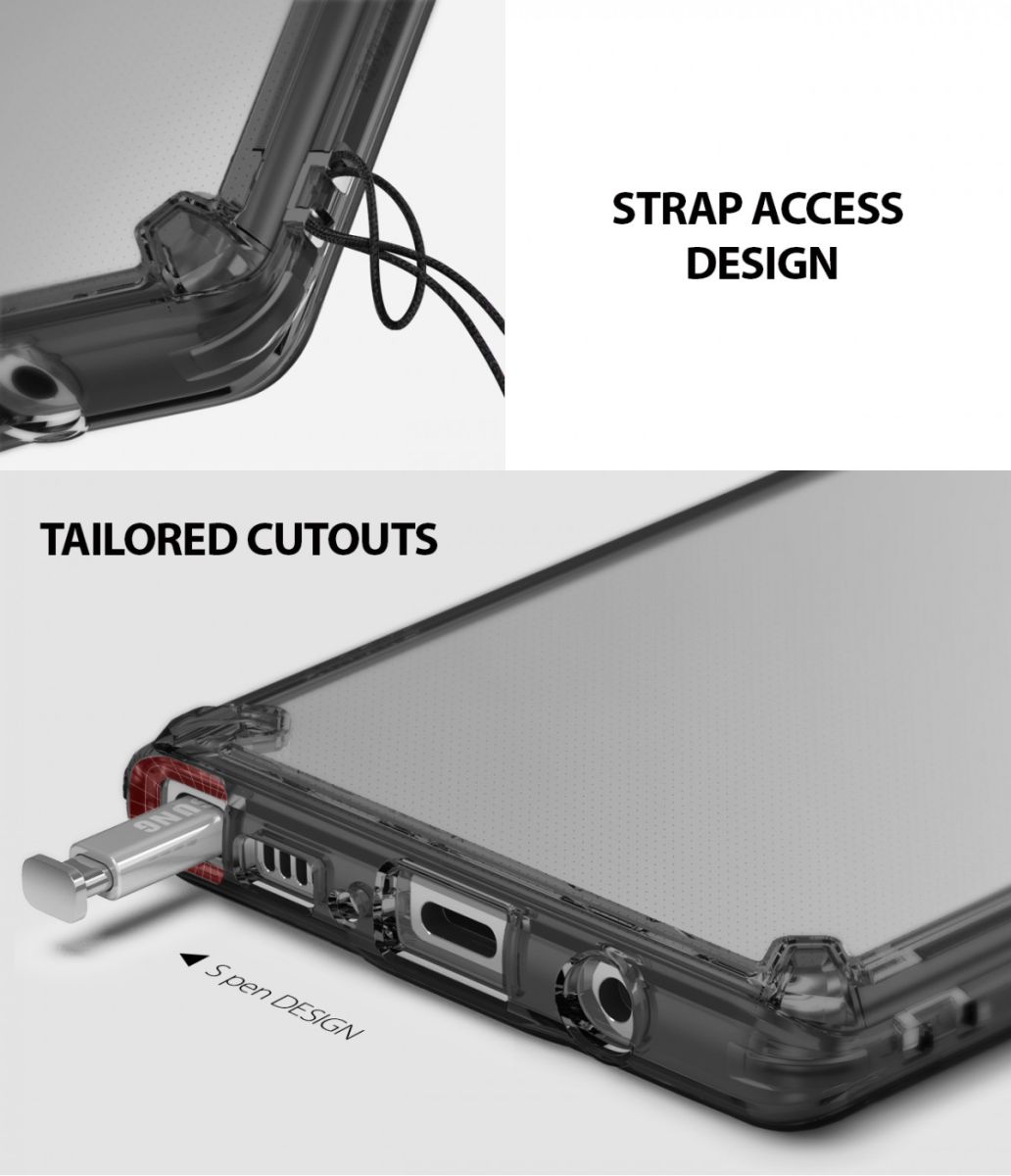 Ringke Fusion Kit Samsung Galaxy Note 9 Zwart Hoesje afbeelding 7