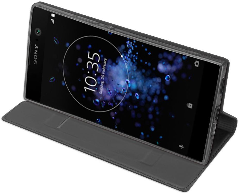 Dux Ducis Sony Xperia XA2 Plus Premium Bookcase Hoesje Grijs afbeelding 4