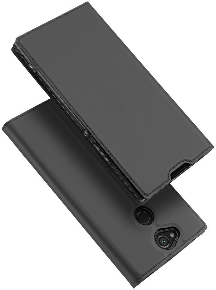 Dux Ducis Sony Xperia XA2 Plus Premium Bookcase Hoesje Grijs afbeelding 7