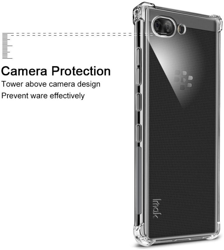 IMAK BlackBerry KEY2 Hoesje TPU met Screenprotector Transparant afbeelding 5