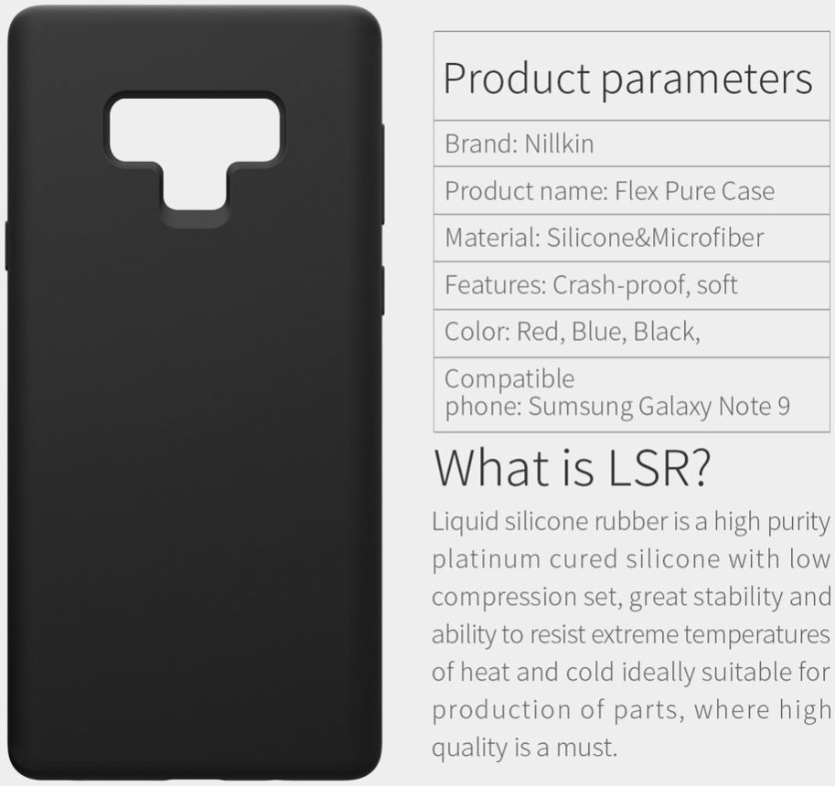 Nillkin Flex Pure Siliconen Cover Samsung Galaxy Note 9 Zwart afbeelding 15
