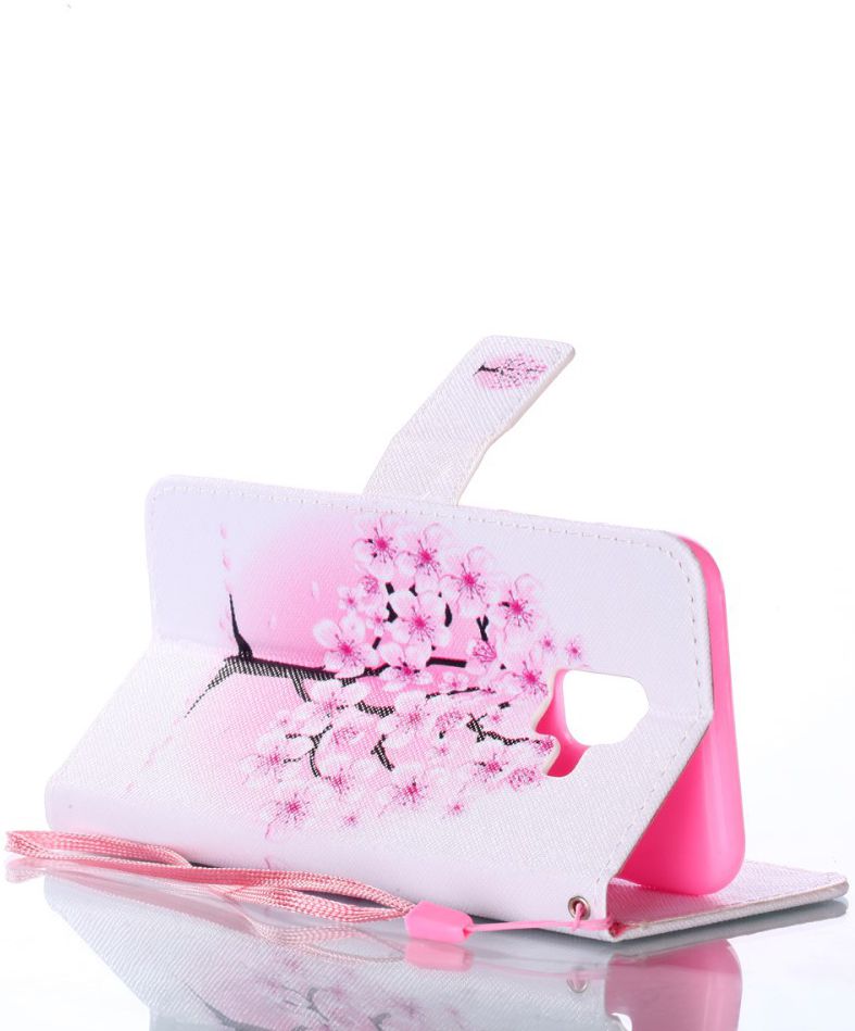 Samsung Galaxy A6 Portemonnee Hoesje Plum Blossom afbeelding 6