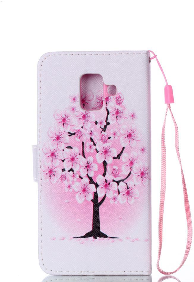 Samsung Galaxy A6 Portemonnee Hoesje Plum Blossom afbeelding 7