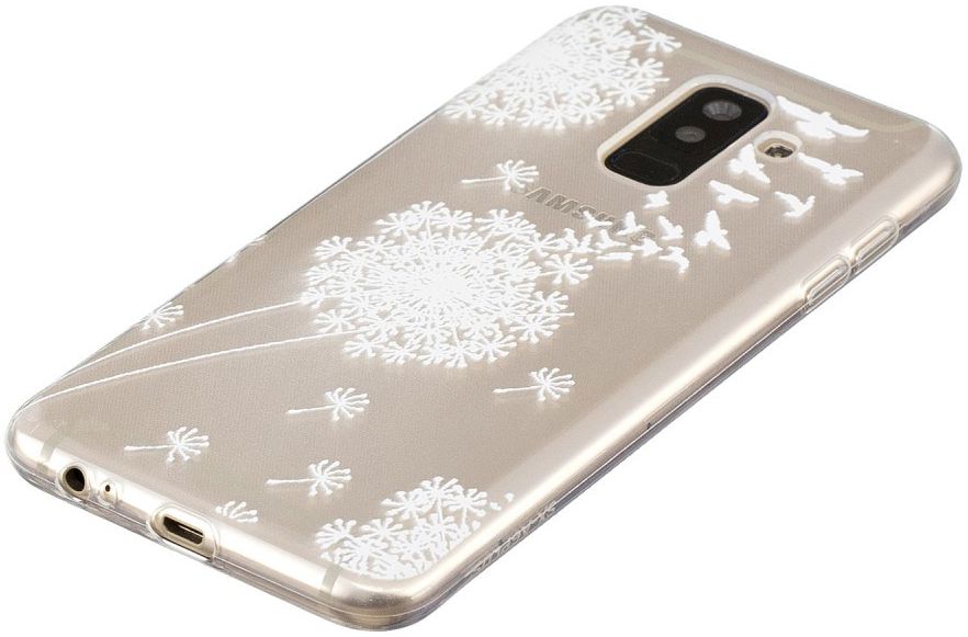 Samsung Galaxy A6 Plus TPU Hoesje Dandelion afbeelding 2