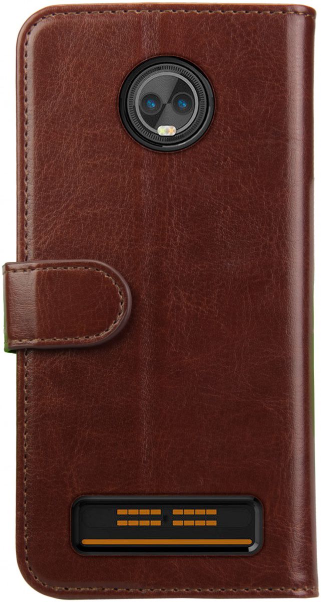 Rosso Element Motorola Moto Z3 Play Hoesje Book Cover Bruin afbeelding 5