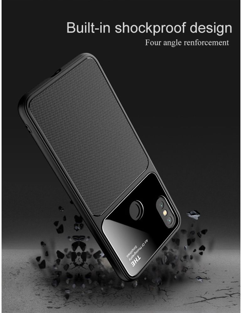 Xiaomi Mi A2 TPU met Tempered Glass Hoesje Blauw afbeelding 3