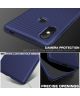 Xiaomi Mi 8 Carbon TPU Hoesje Blauw