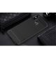 Xiaomi Mi 8 Geborsteld TPU Hoesje Zwart