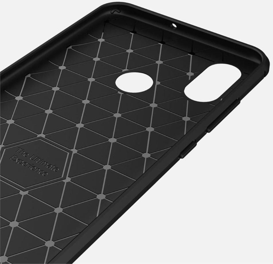 Xiaomi Mi 8 Geborsteld TPU Hoesje Zwart afbeelding 10