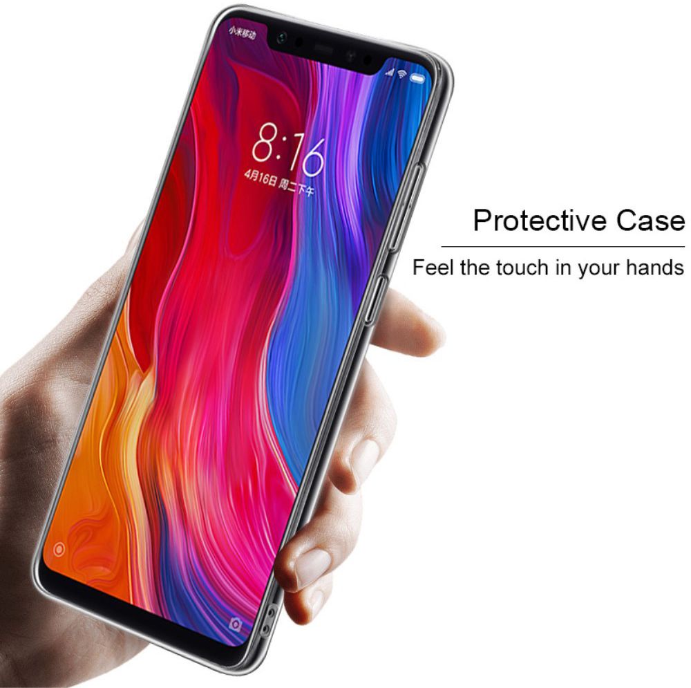 IMAK Crystal II Pro Xiaomi Mi 8 Hoesje met Screenprotector afbeelding 5