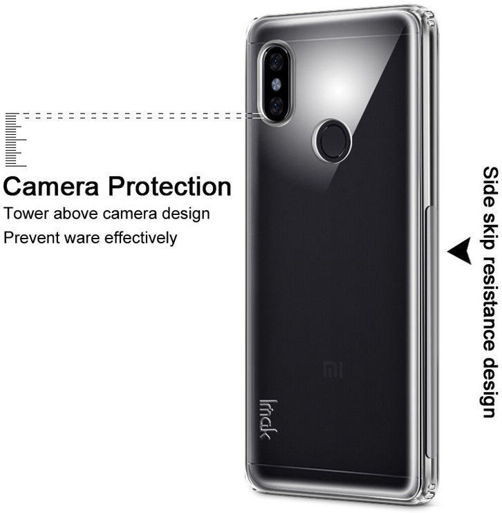 IMAK Xiaomi Redmi Note 5 Pro Hoesje met Screenprotector Transparant afbeelding 5