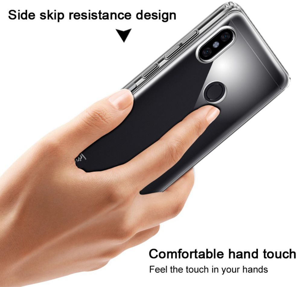 IMAK Xiaomi Redmi Note 5 Pro Hoesje met Screenprotector Transparant afbeelding 6