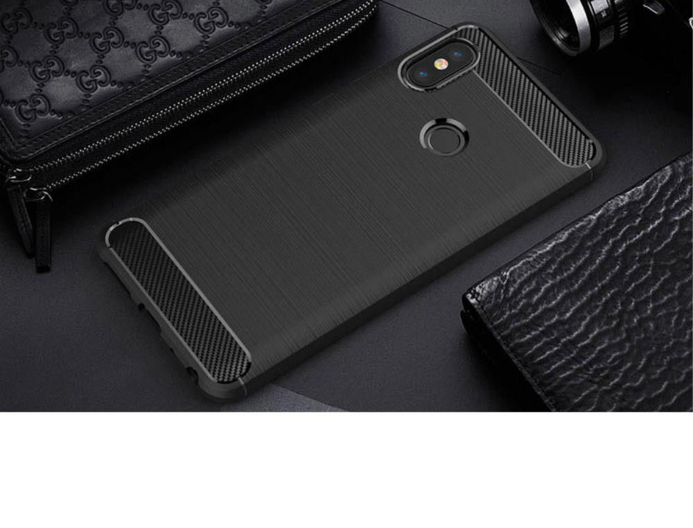 Xiaomi Redmi Note 5 Geborsteld TPU Hoesje Zwart afbeelding 11