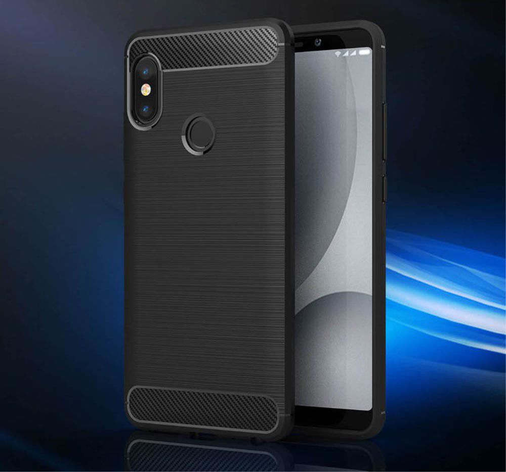 Xiaomi Redmi Note 5 Geborsteld TPU Hoesje Zwart afbeelding 6