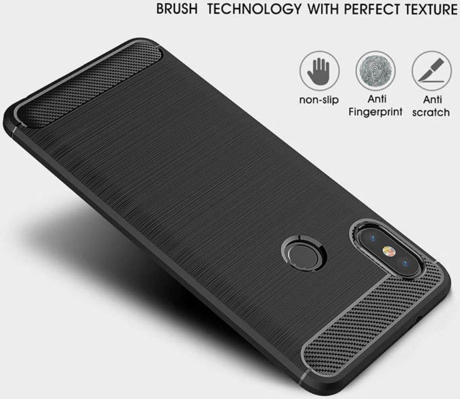 Xiaomi Redmi Note 5 Geborsteld TPU Hoesje Zwart afbeelding 7