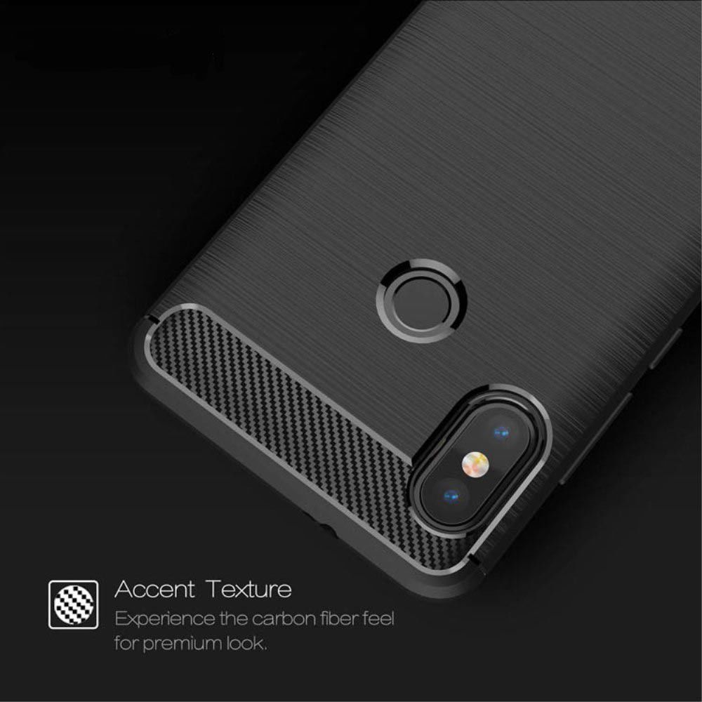 Xiaomi Redmi Note 5 Geborsteld TPU Hoesje Zwart afbeelding 8