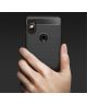 Xiaomi Mi Mix 2S Geborsteld TPU Hoesje Zwart