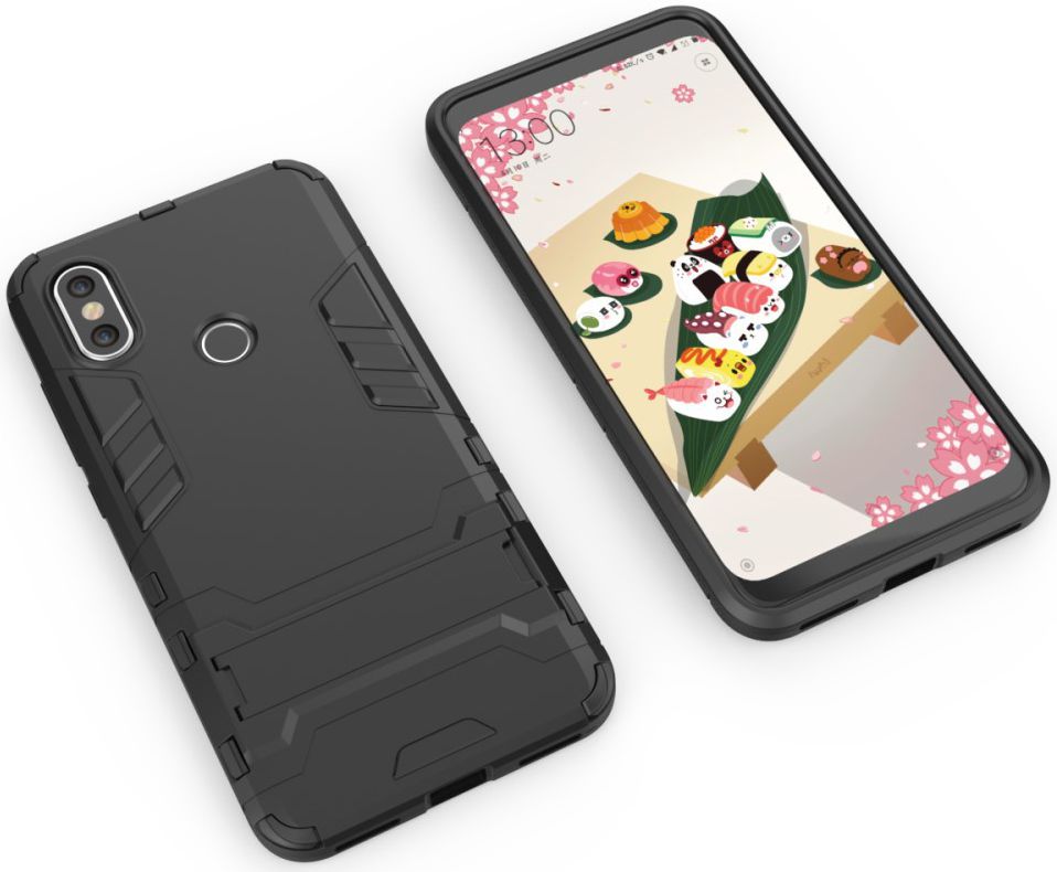 Xiaomi Mi A2 Hybride Hoesje met Standaard Zwart afbeelding 3