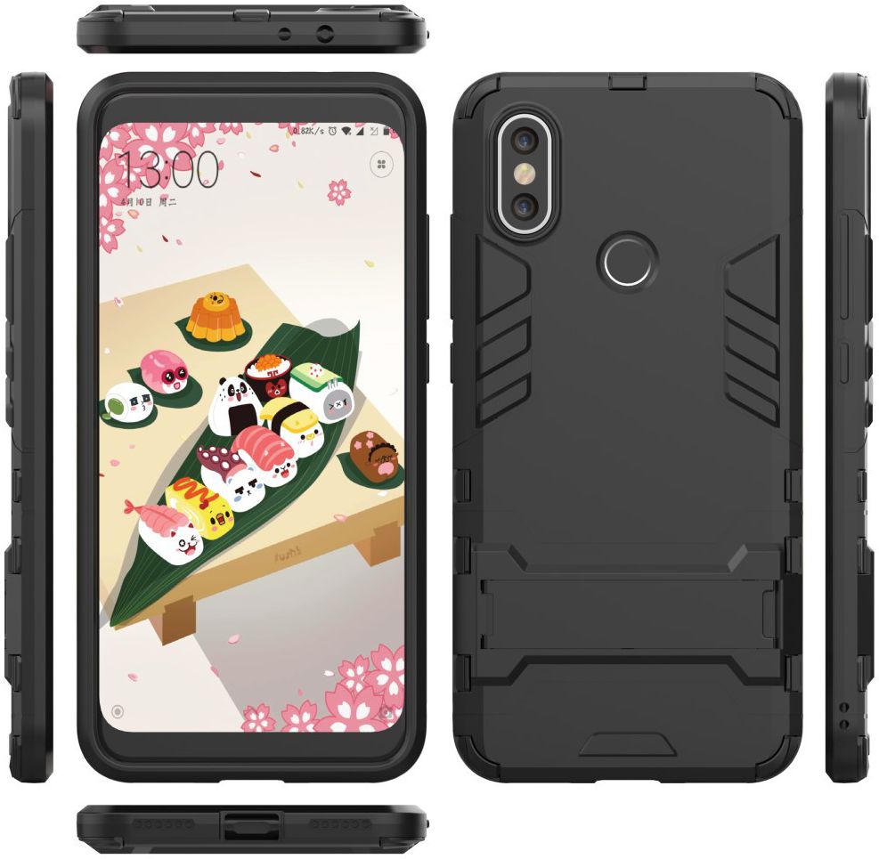 Xiaomi Mi A2 Hybride Hoesje met Standaard Zwart afbeelding 7