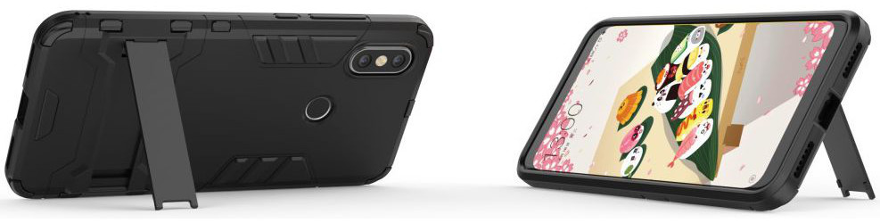 Xiaomi Mi A2 Hybride Hoesje met Standaard Zwart afbeelding 8