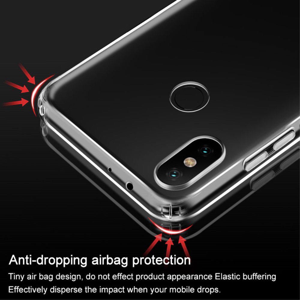 Xiaomi Mi A2 Transparant TPU Hoesje met Screen Protector afbeelding 4