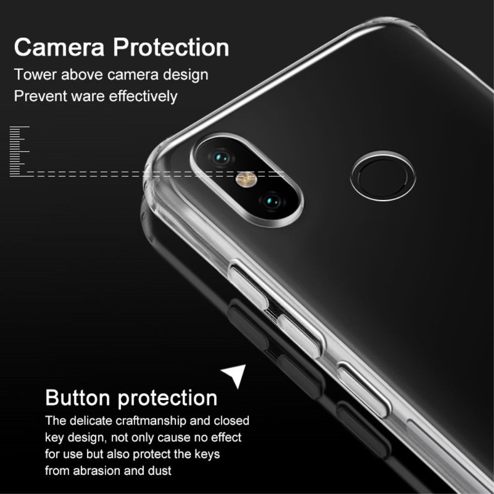 Xiaomi Mi A2 Transparant TPU Hoesje met Screen Protector afbeelding 5